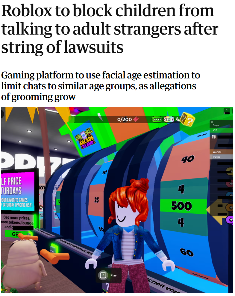 杜絕陌生大人騷擾!Roblox 祭出臉部年齡驗證與聊天分組新政 2 image 1412