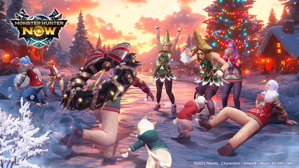 《Monster Hunter Now》歲末狩獵年冬日祭 2025 開跑!全球獵人挑戰領限定麻痺雙劍、雷屬性弓