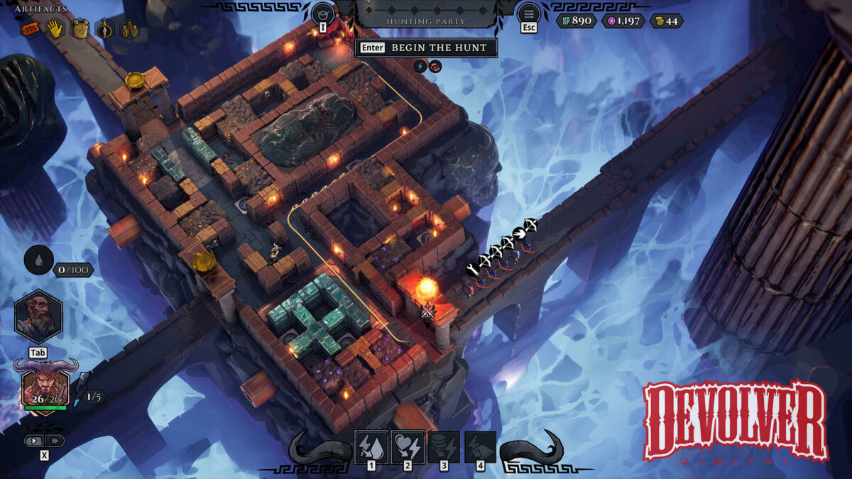 成為迷宮主宰!Devolver Digital 策略建造 Roguelike《牛頭人迷陣 Minos》試玩版釋出,2026 年 PC 上線