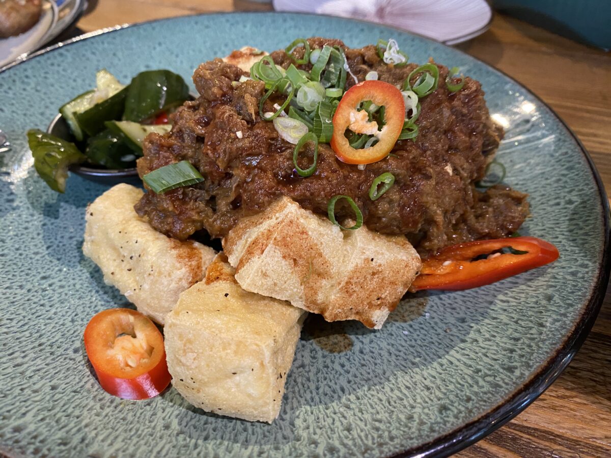 燉豚肉漢方炸臭豆腐